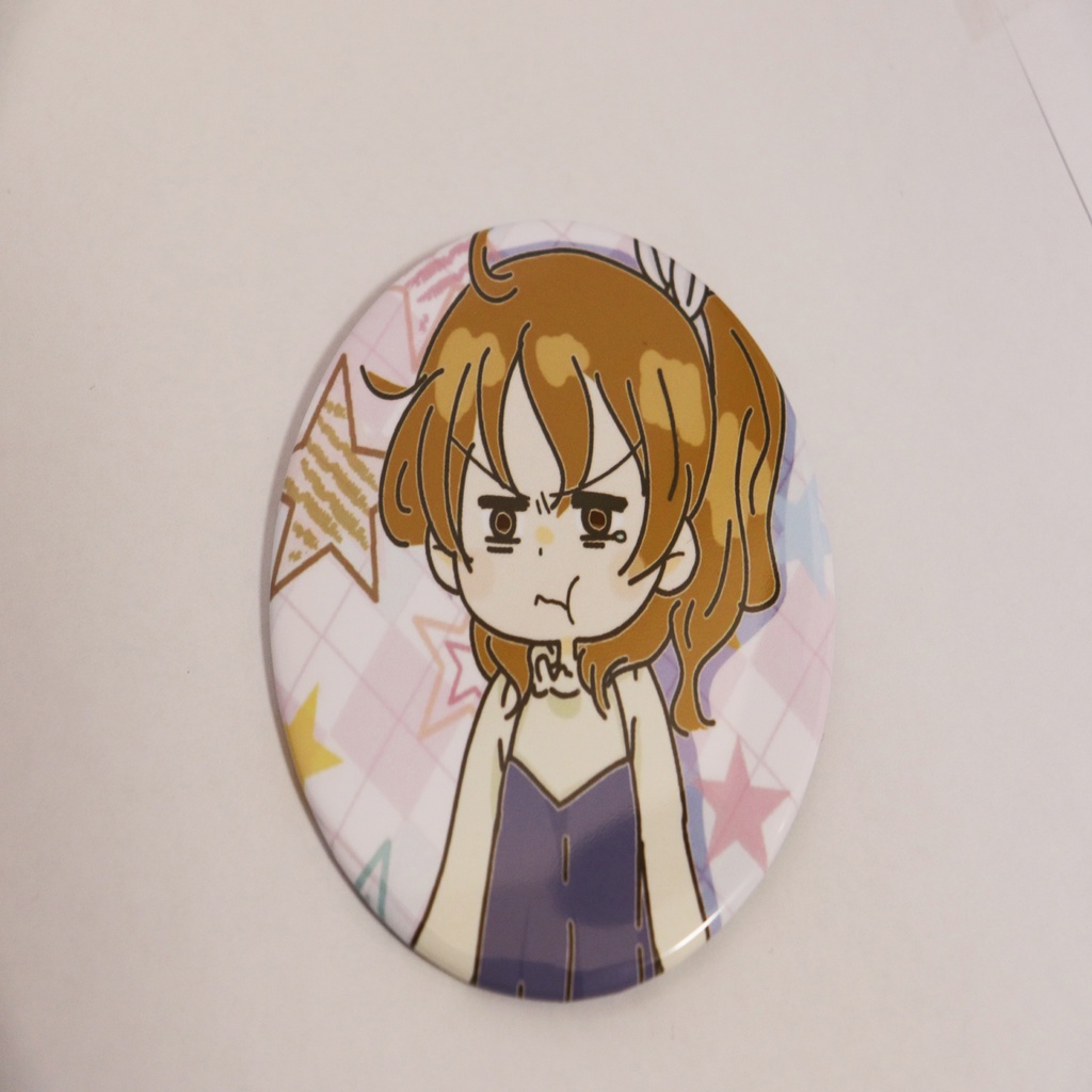 ずぼら女子（缶バッチ）