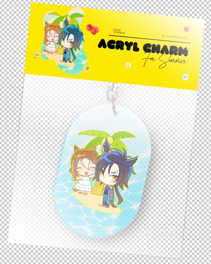夏っぽいアクキー