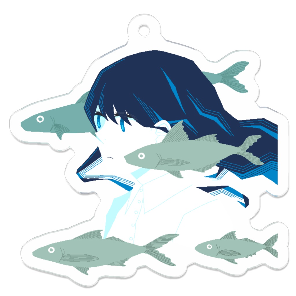 おさかな（波なしver）