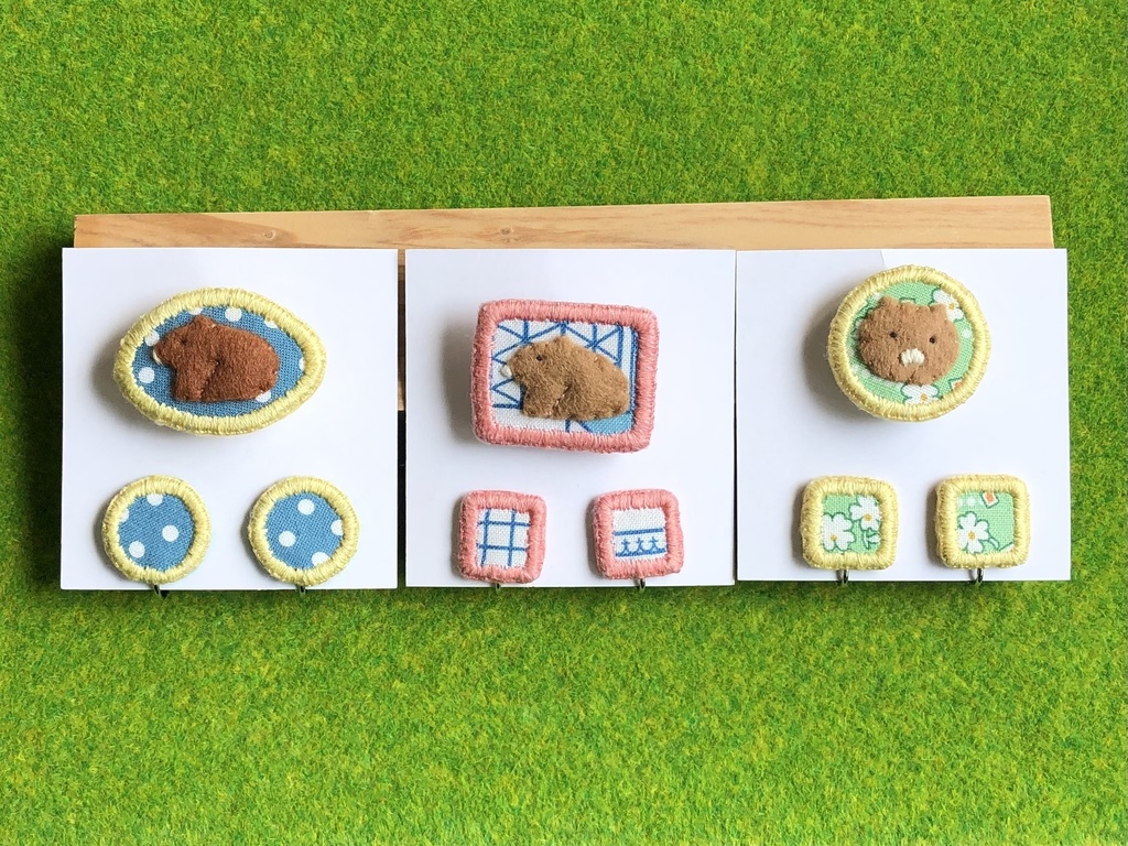 ブローチ&イヤリングセット