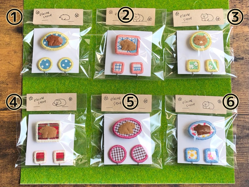 ブローチ&イヤリングセット