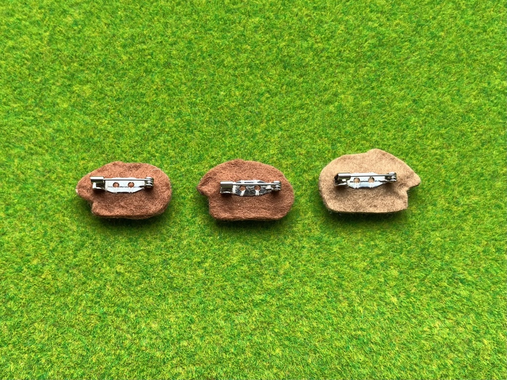 ウォンバット【フェルトブローチ】2