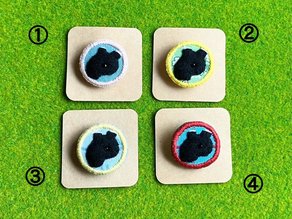 マレーバク【ブローチ】丸型