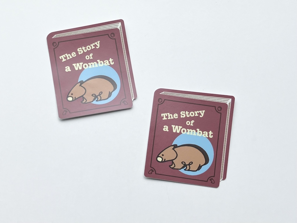 本型ダイカットステッカー