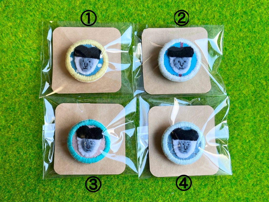 アビシニアコロブス【ブローチ】