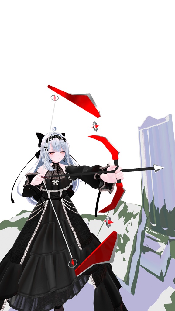 【VRC想定】レッドクォーツボウ
