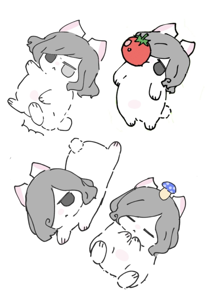 うさるんたいちょステッカー