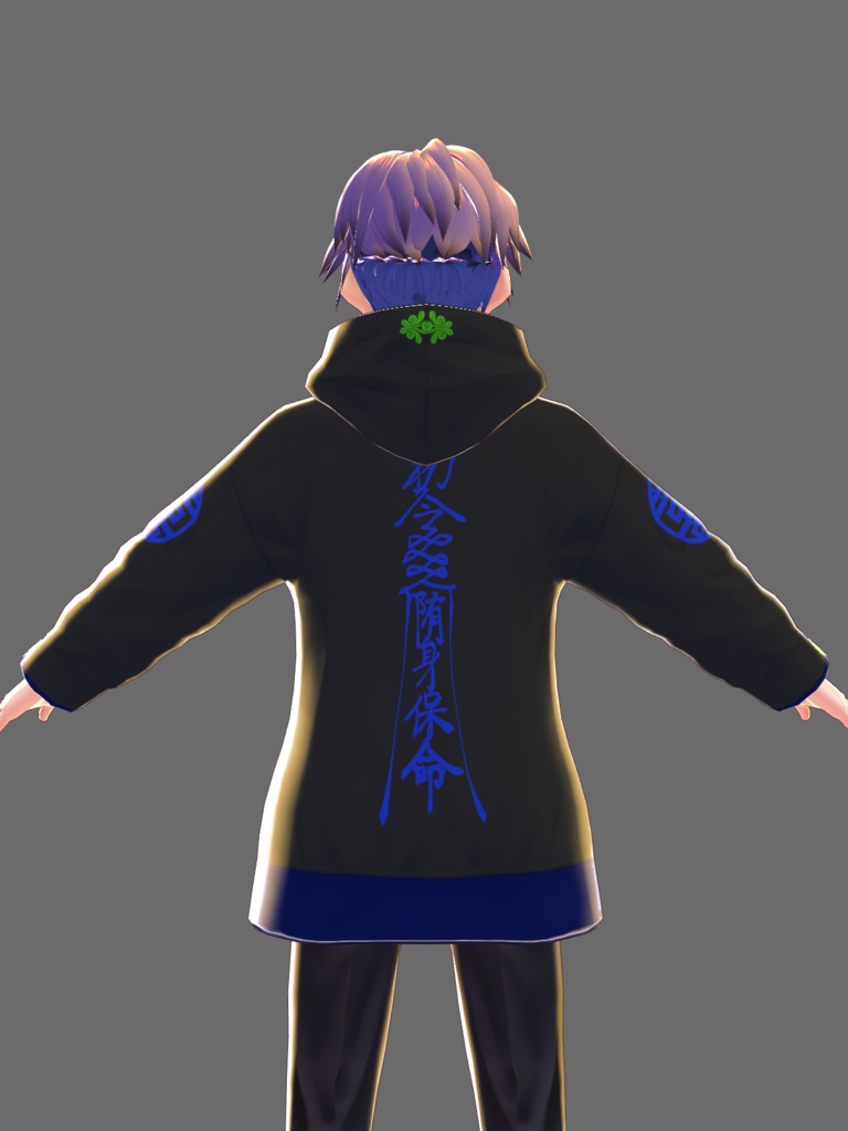 【VRoid用】サブカルチャイナ風パーカー