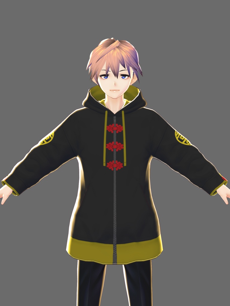 【VRoid用】サブカルチャイナ風パーカー