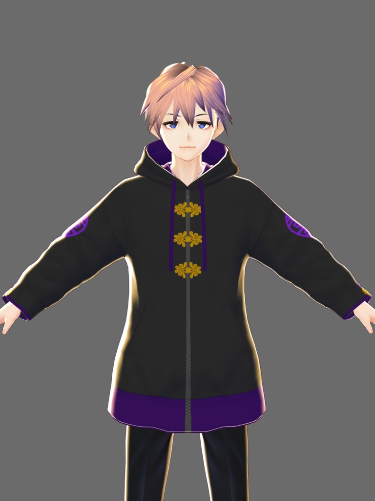 【VRoid用】サブカルチャイナ風パーカー