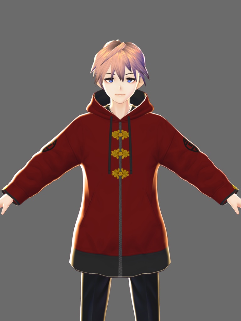 【VRoid用】サブカルチャイナ風パーカー