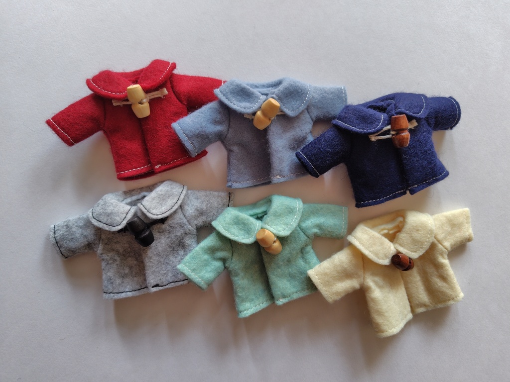 ドール用1つ釦コート