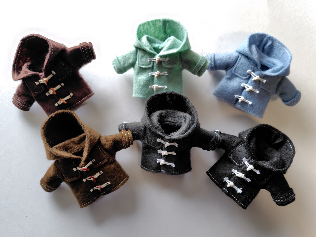 ドール用ダッフルコート