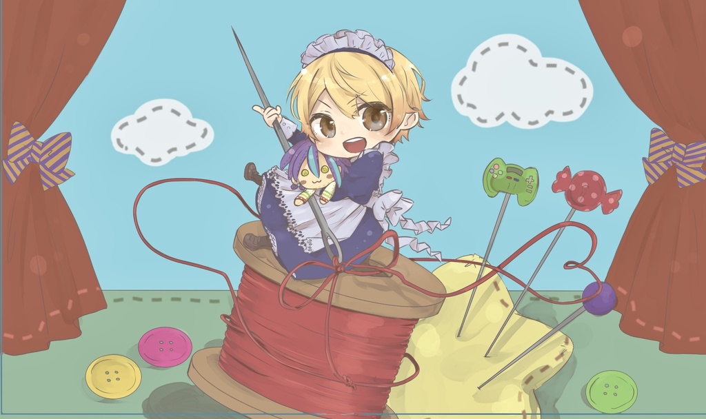 メイドさん携帯ソーイングセット