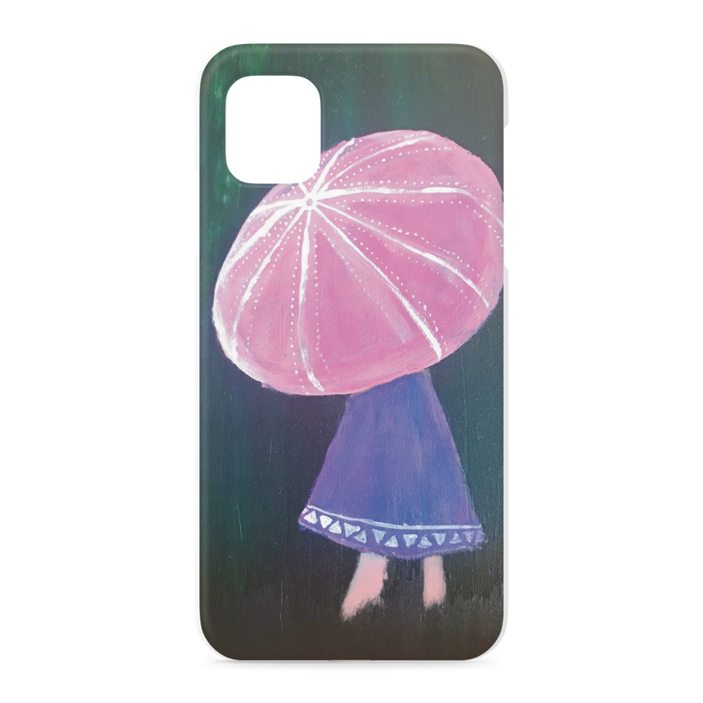 森の雨傘iPhoneケース