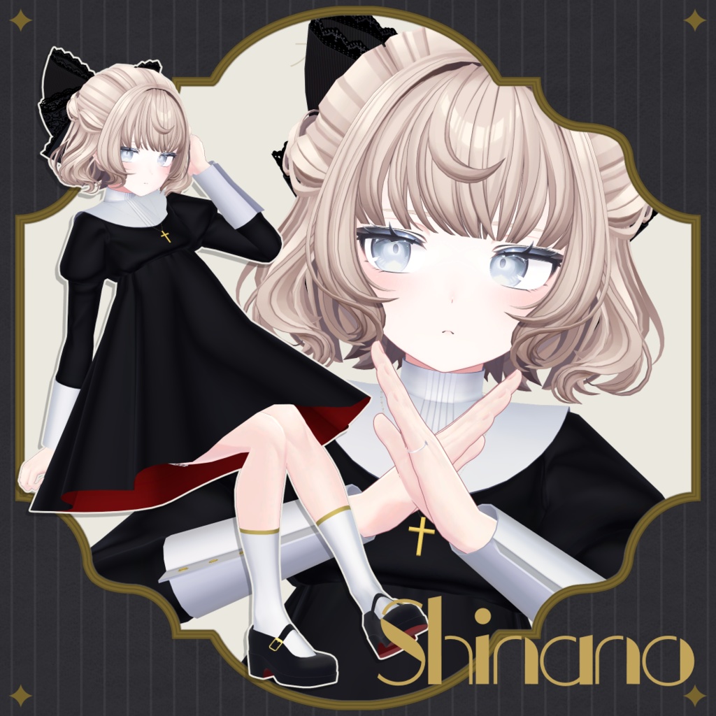 【6アバター対応】不機嫌キャットボブ【VRC想定】