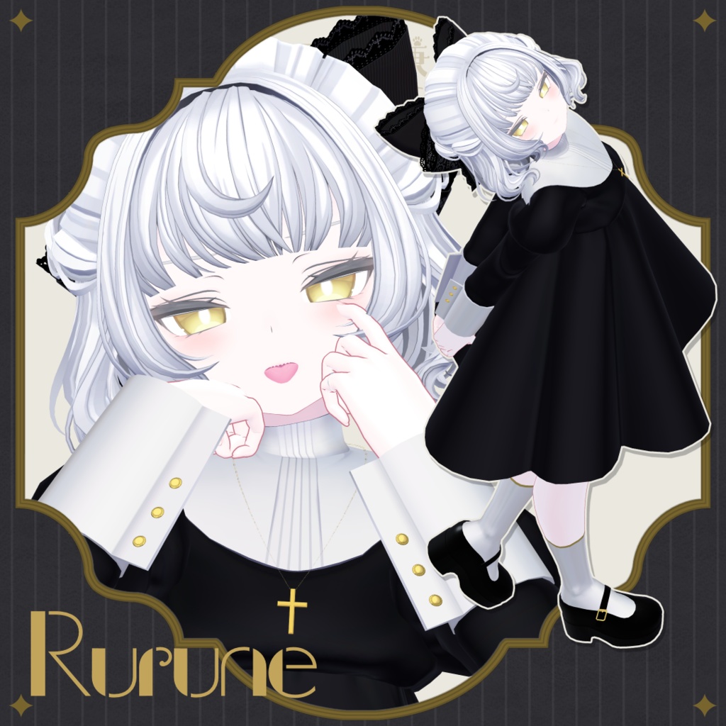 【6アバター対応】不機嫌キャットボブ【VRC想定】