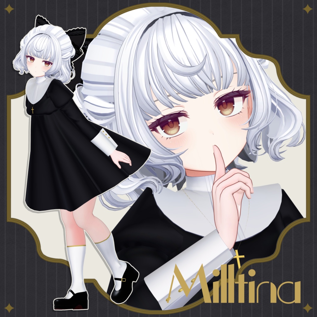 【6アバター対応】不機嫌キャットボブ【VRC想定】