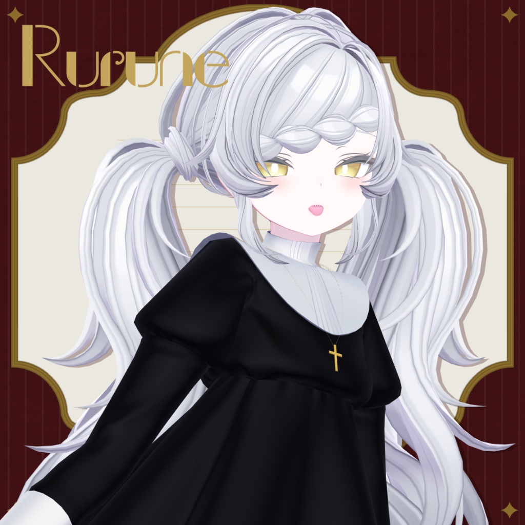 【6アバター対応】ご機嫌ドッグツインテール【VRC想定】