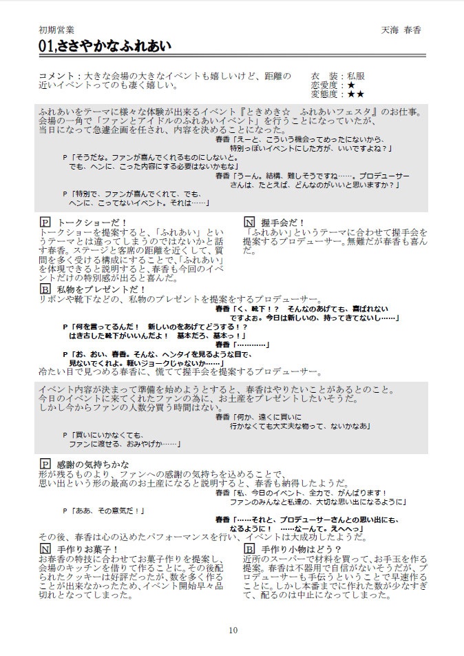 アイドルマスター2パーフェクトプロデューサーガイドブック 上