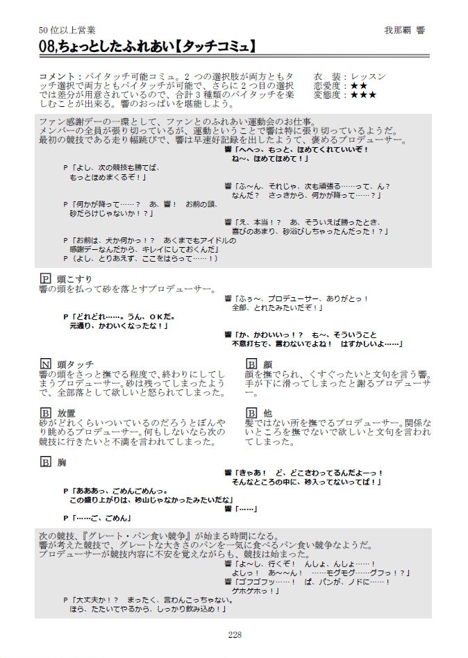 アイドルマスター2パーフェクトプロデューサーガイドブック 下