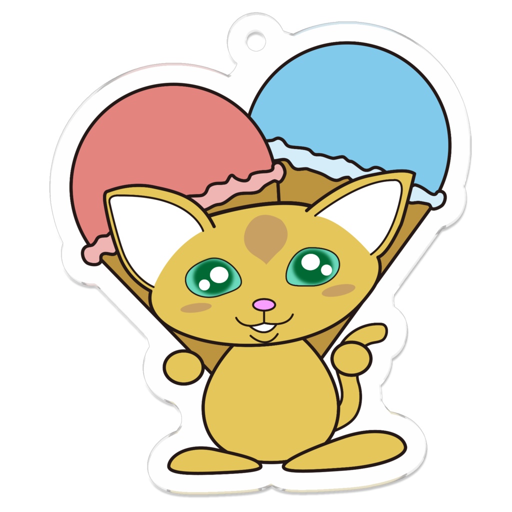 ソフトクリーム猫さん