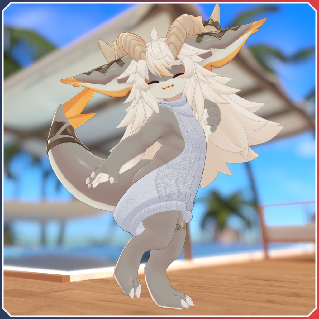 【対応衣装】 Halterneck Sweater & Bikini