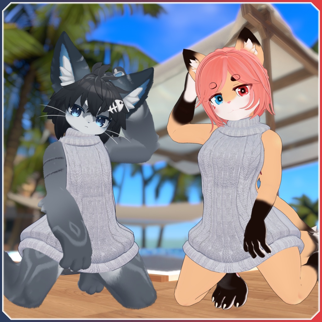 【対応衣装】 Halterneck Sweater & Bikini