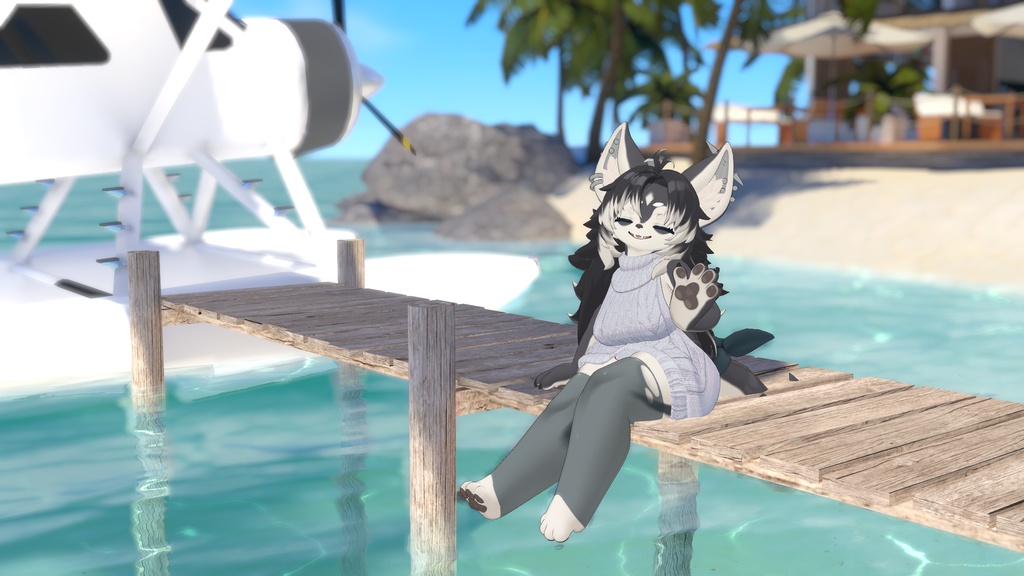 【対応衣装】 Halterneck Sweater & Bikini