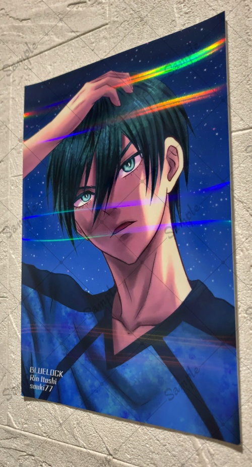 【キラキラ★ホログラムポストカード】ブルーロック 糸師凛 PB-1