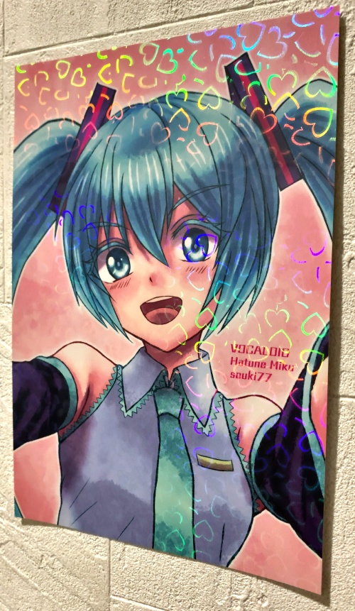 【キラキラ★ホログラムポストカード】初音ミク ボカロ VOCALOID PV-1