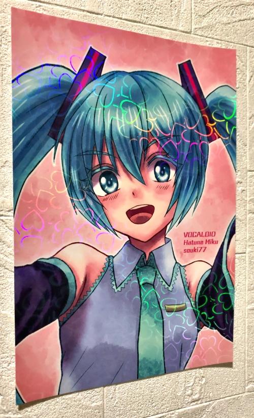 【キラキラ★ホログラムポストカード】初音ミク ボカロ VOCALOID PV-1