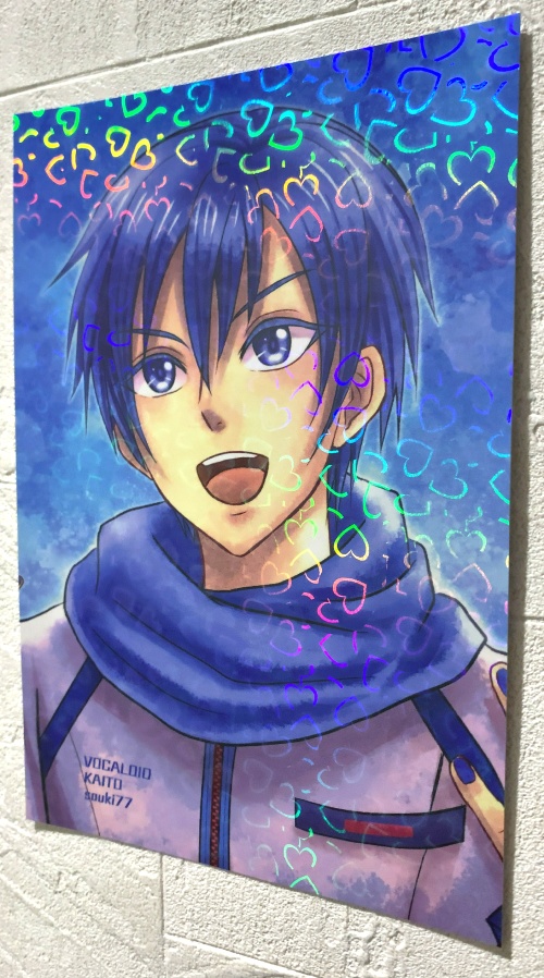 【キラキラ★ホログラムポストカード】KAITO ボカロ VOCALOID PV-2