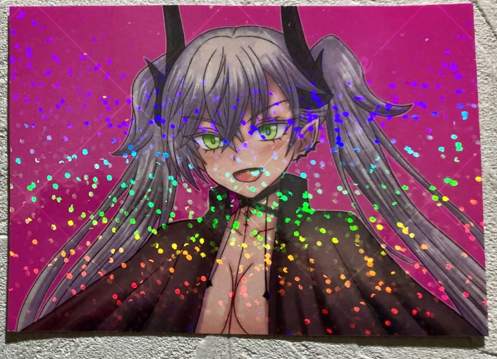 【キラキラ★ホログラム ステッカー大 ポストカードサイズ】リリス(FGO)FS-1