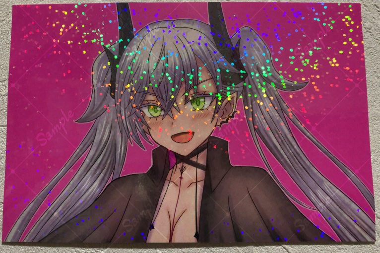 【キラキラ★ホログラム ステッカー小 スマホステッカーサイズ】リリス(FGO)FS-2