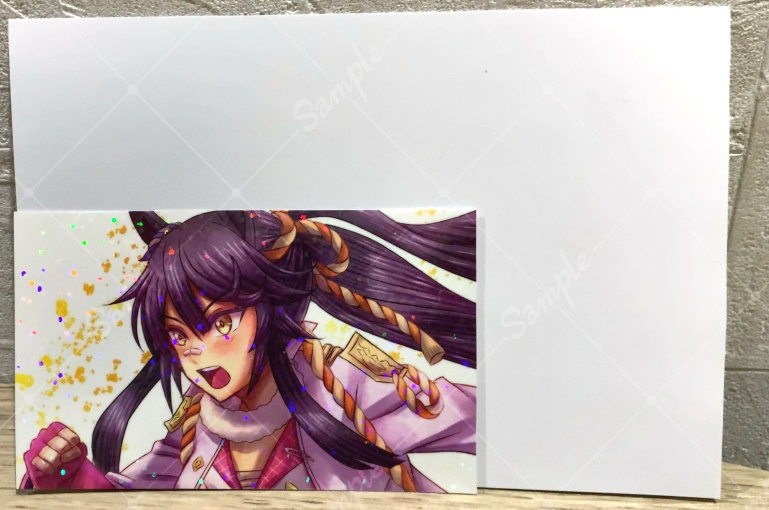 【キラキラ★ホログラム ステッカー小 スマホステッカーサイズ】ナリタブライアン(ウマ娘)US-2