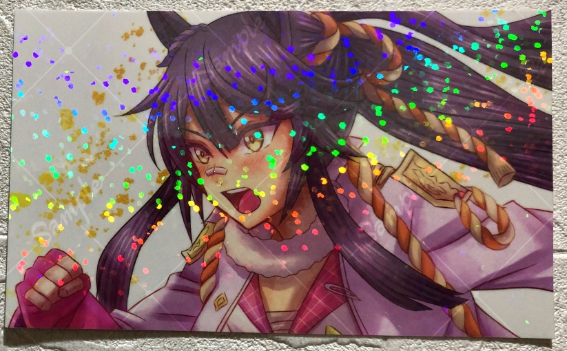 【キラキラ★ホログラム ステッカー小 スマホステッカーサイズ】ナリタブライアン(ウマ娘)US-2