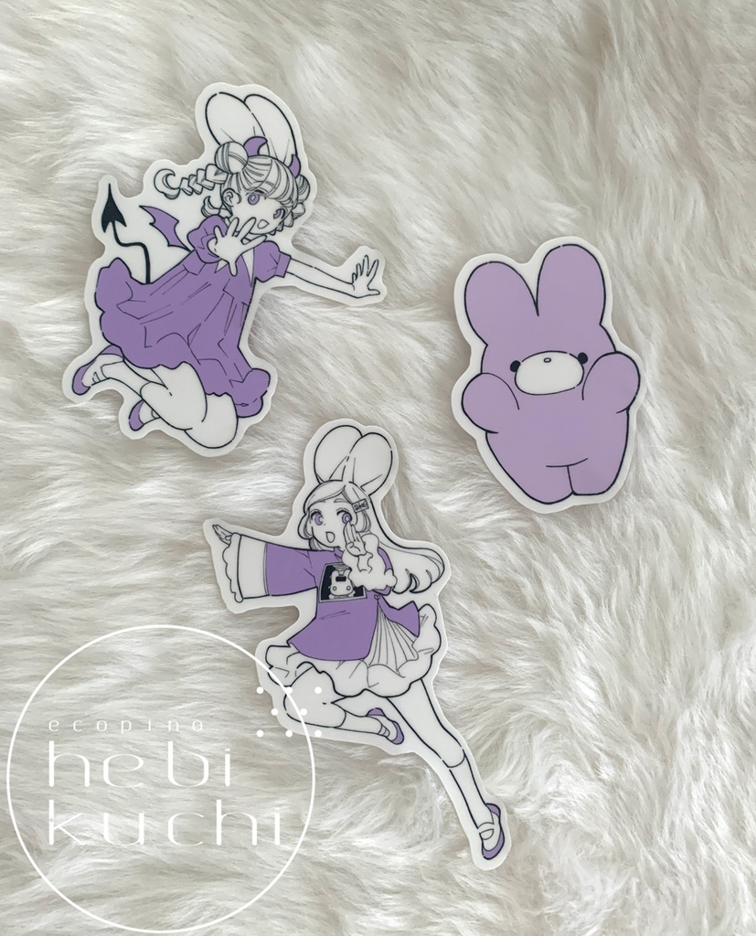 うさちゃんずハロウィンステッカー