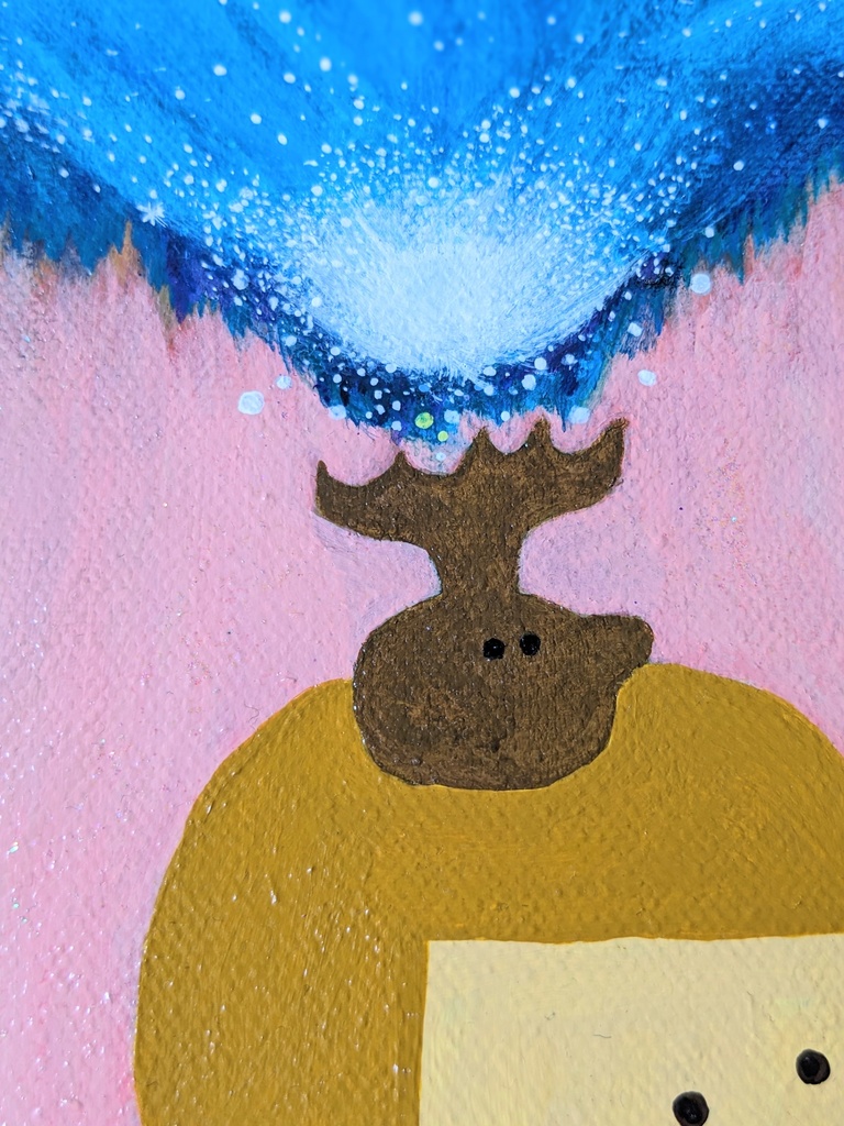 アクリル画 【頭の中の宇宙】