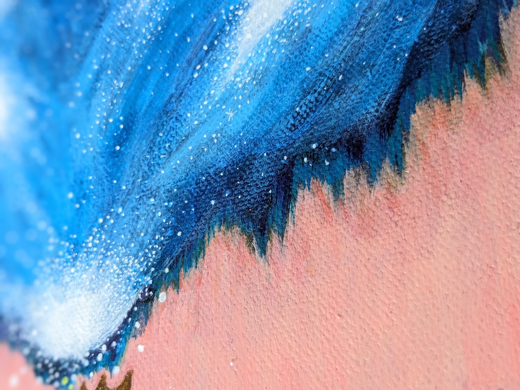 アクリル画 【頭の中の宇宙】