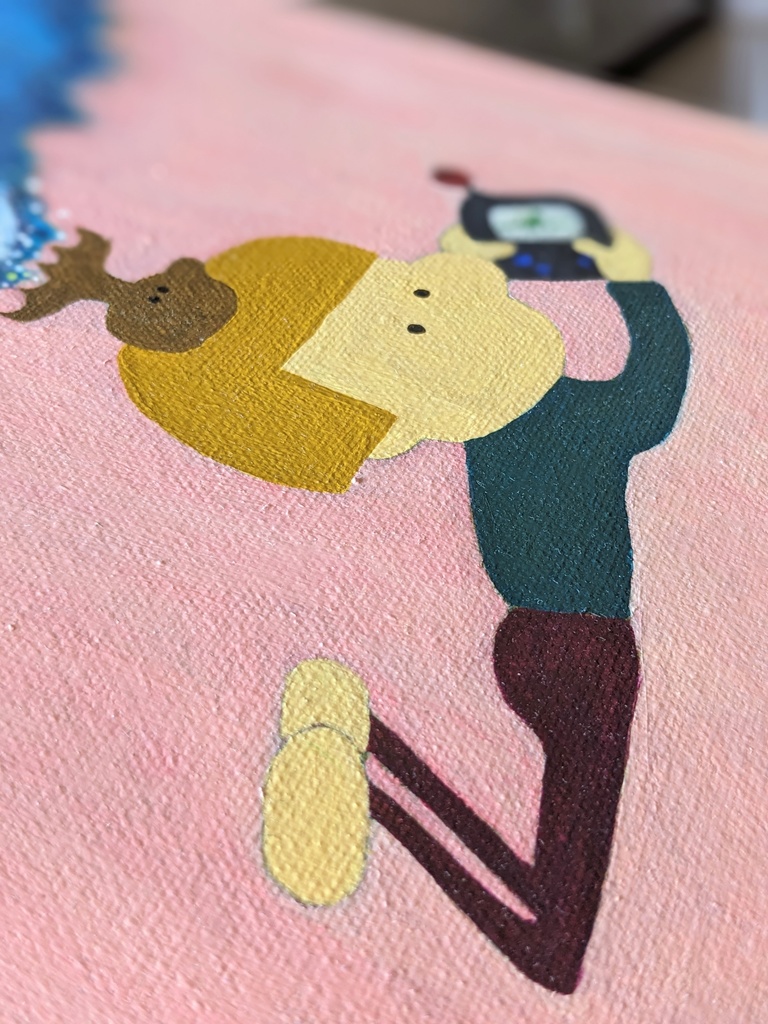 アクリル画 【頭の中の宇宙】