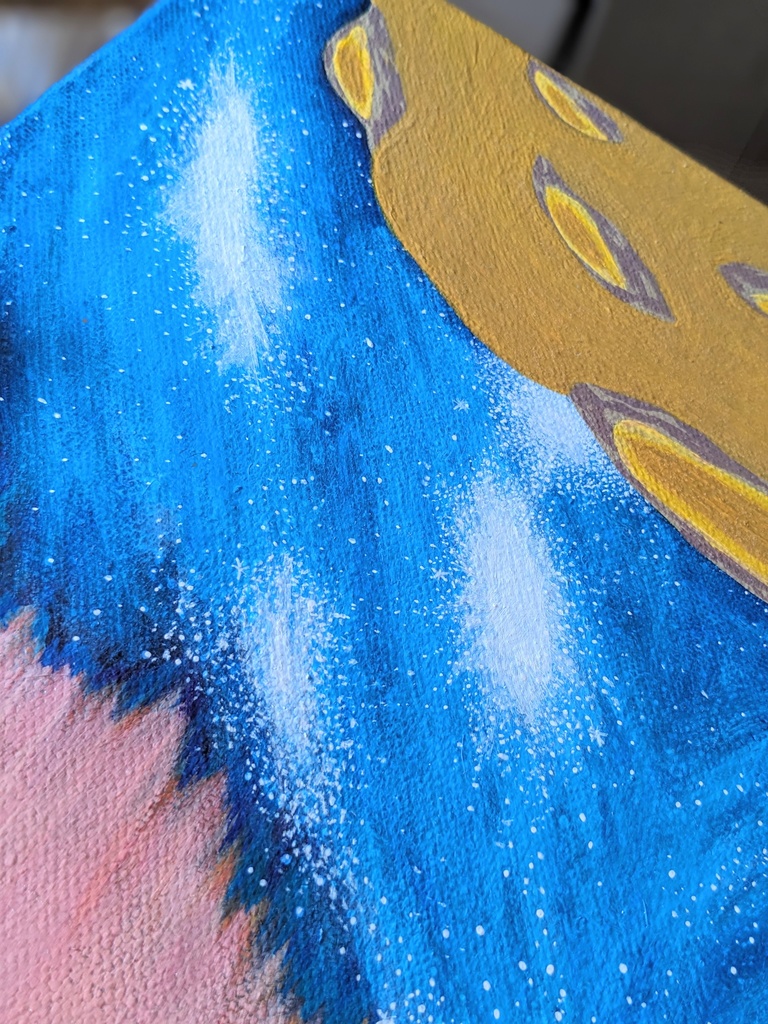 アクリル画 【頭の中の宇宙】