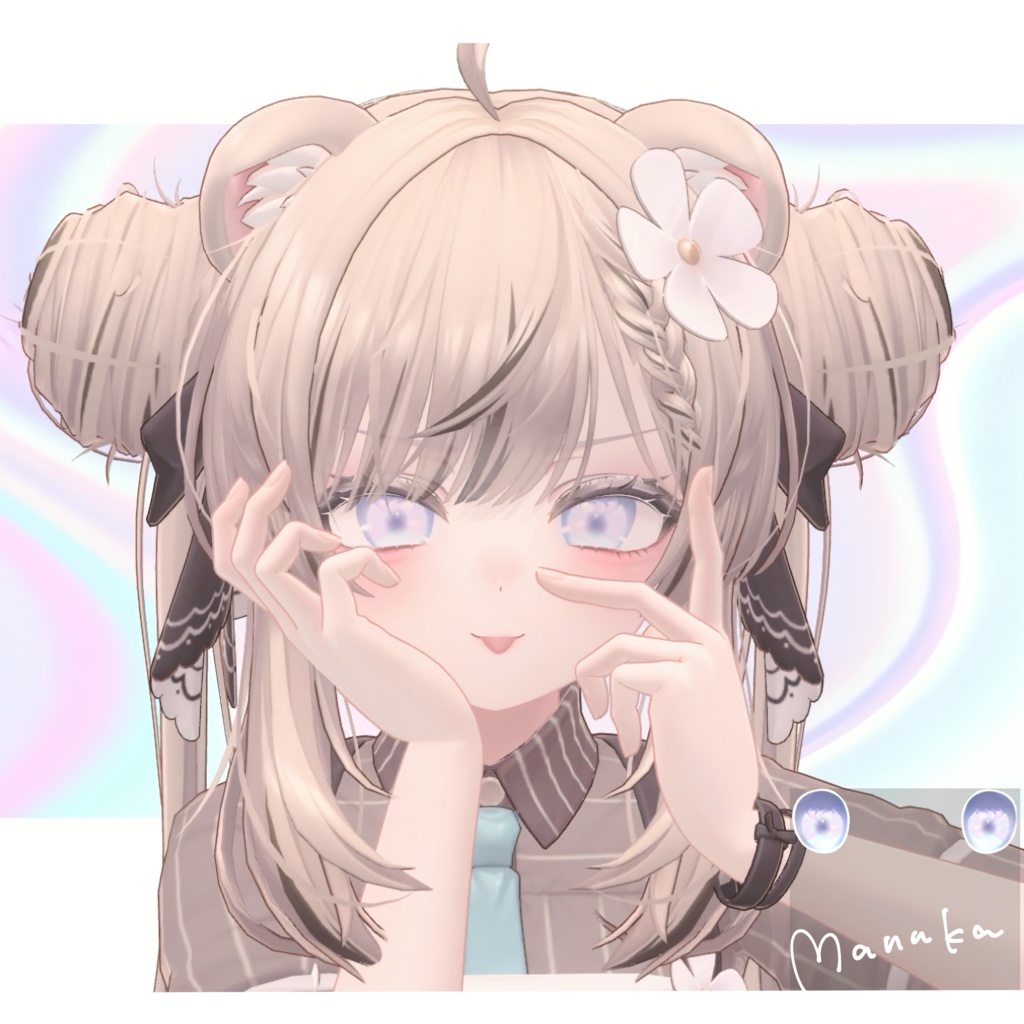 【無料8avatar対応】×AURORA× eyeTexture_0.0