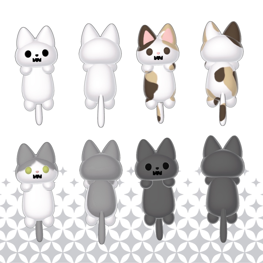 3Dモデル AURORAぶらんぶらんNEKO