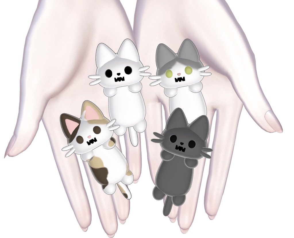 3Dモデル AURORAぶらんぶらんNEKO