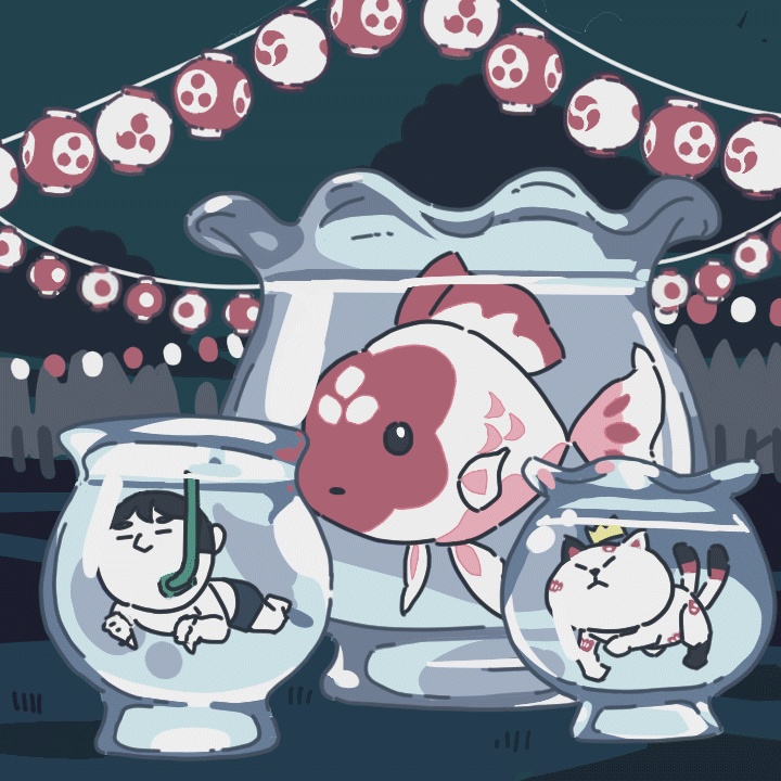 フリーBGM「金魚囃子」(ループ仕様)Lo-Fi、かわいい、チル