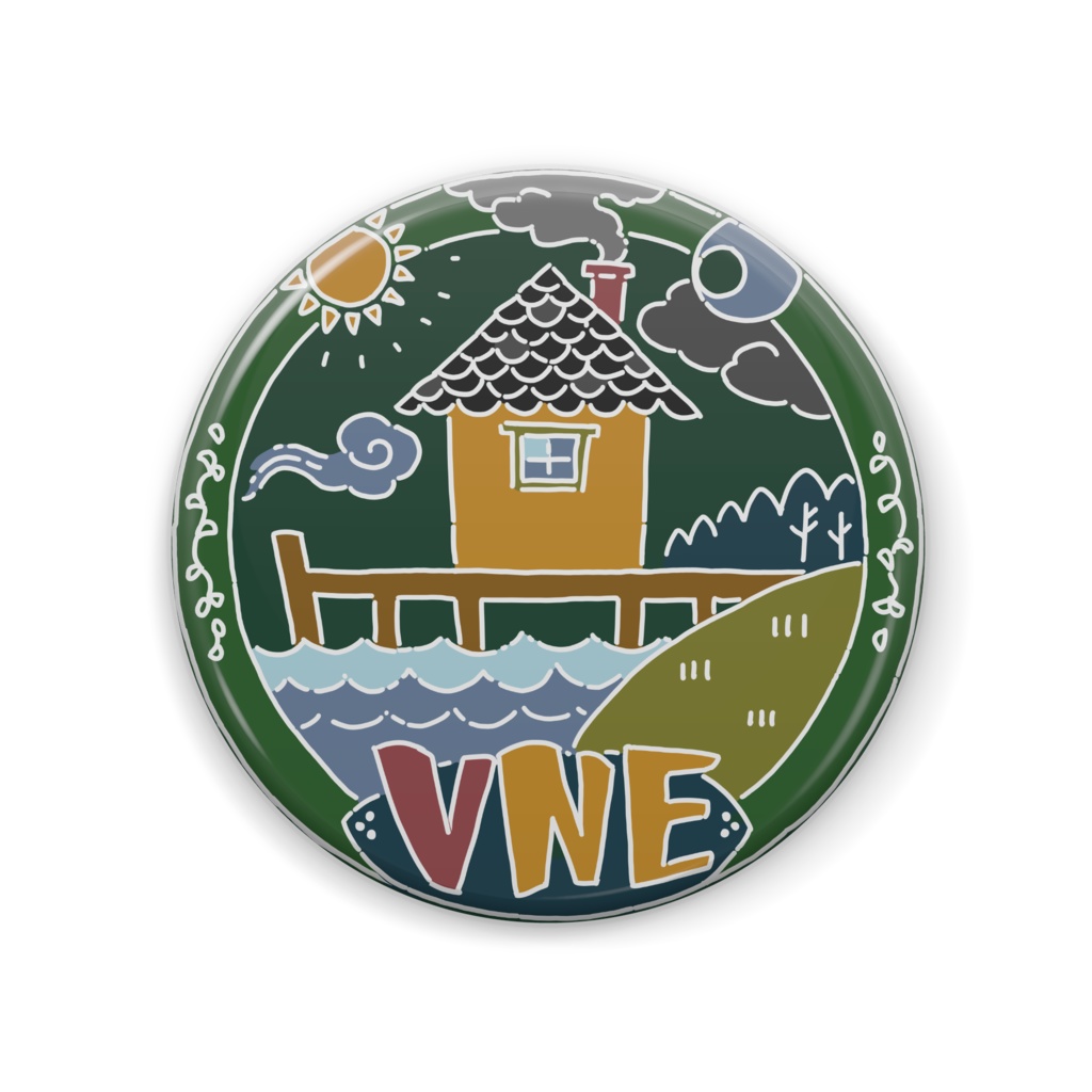 缶バッジ バーチャル北欧