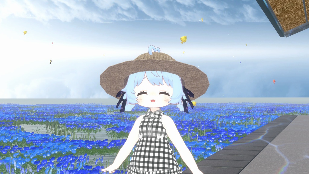 【MA対応】夏色ストローハット【3D装飾品】