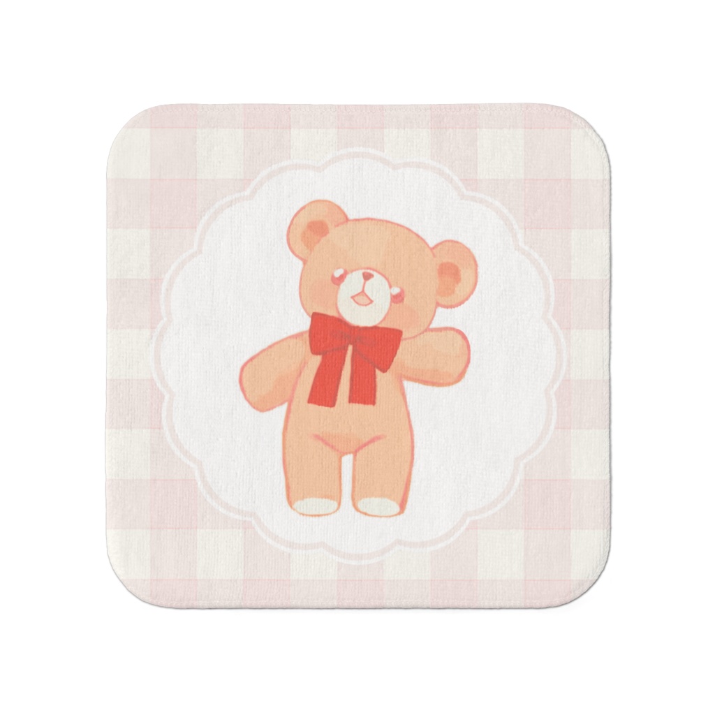 月白ねねこ くまちゃんミニタオル Nightcap Teatime Booth
