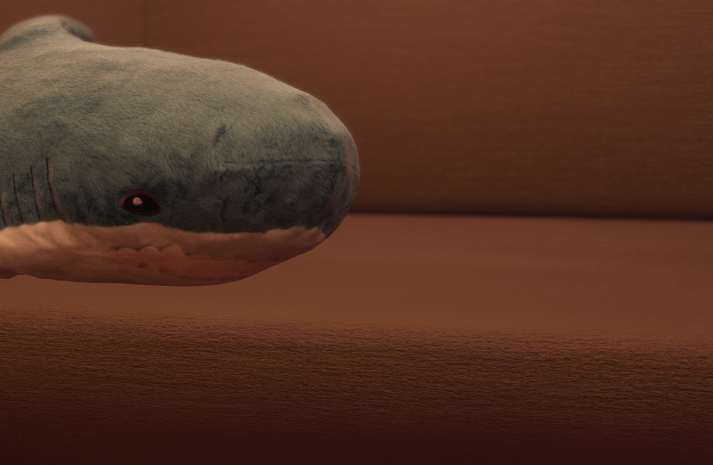 Blahaj VRChat Plush (blue shark)